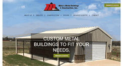 Desktop Screenshot of millersmetalbuildings.com