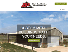 Tablet Screenshot of millersmetalbuildings.com